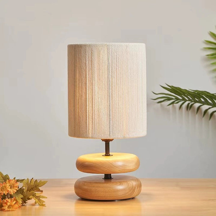 Double Log Table Lamp 10