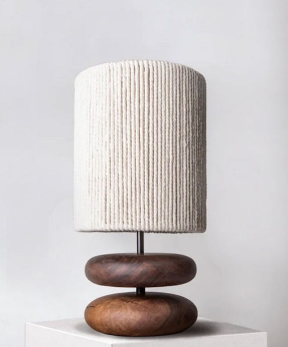 Double Log Table Lamp 17