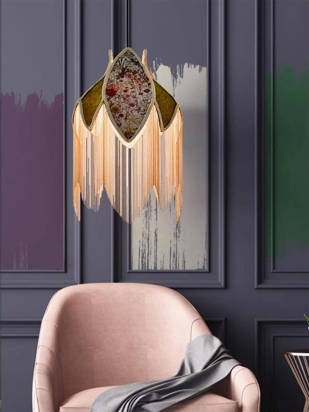Elegance Bette Fringed Pendant Lamp 1