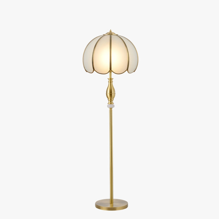 European-Style Copper Floor Lamp