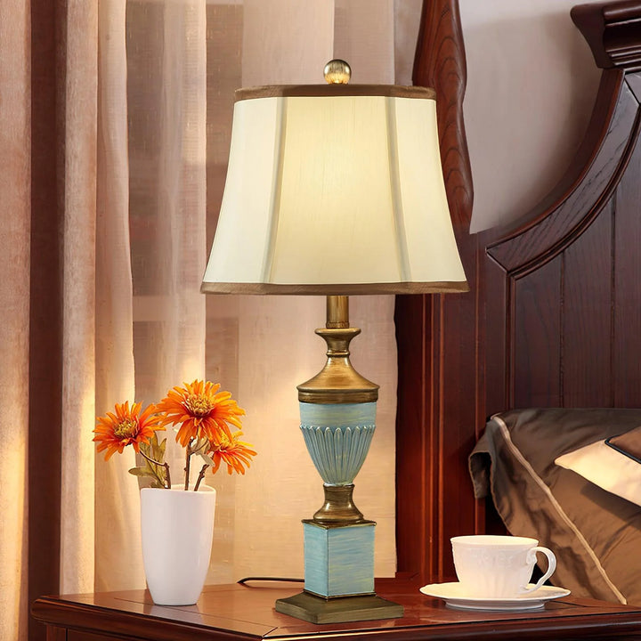 European Luxury Fabric Table Lamp-5