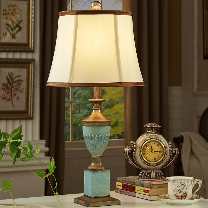 European Luxury Fabric Table Lamp-6