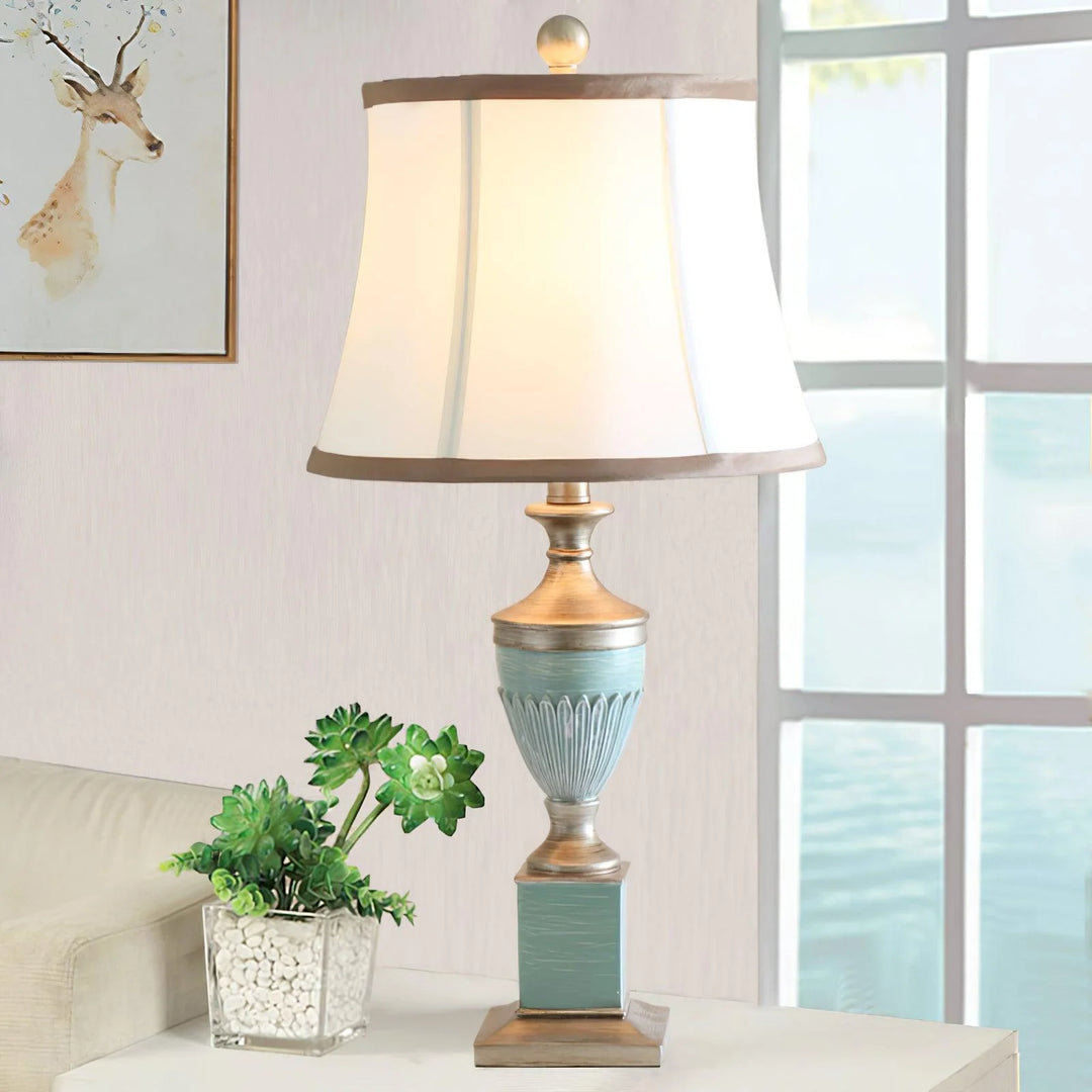 European Luxury Fabric Table Lamp-8