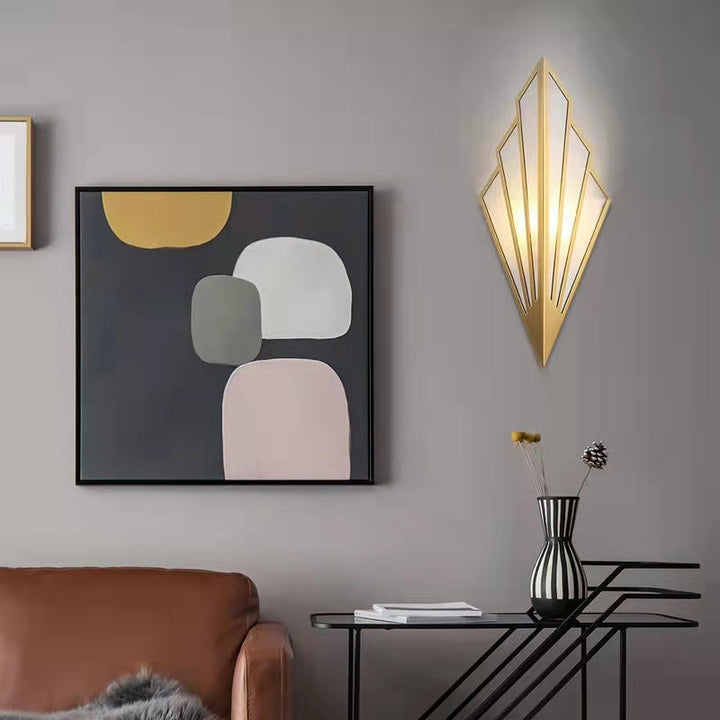 Waaiervormige wandlamp