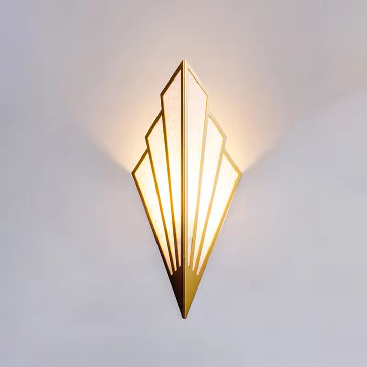 Fan Shape Wall Lamp Gold