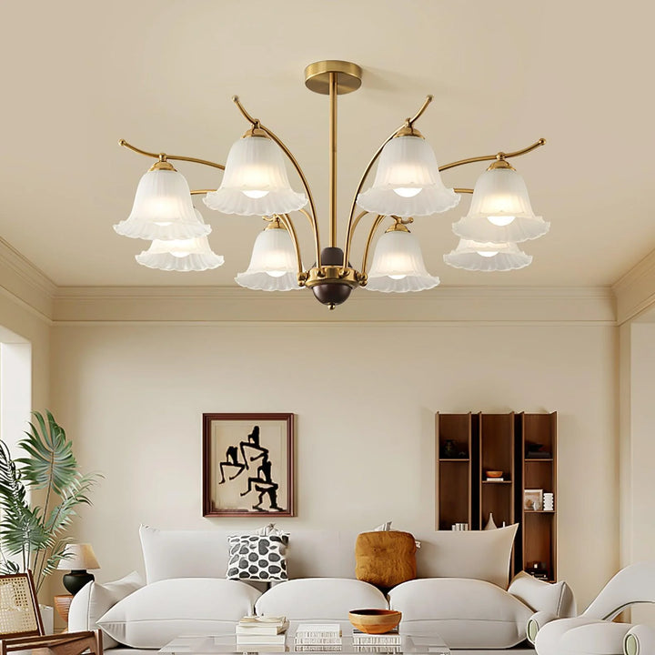 Flora Brass Chandelier 14