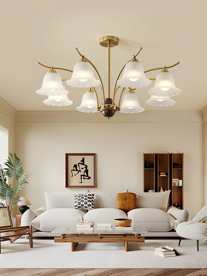 Flora Brass Chandelier 8