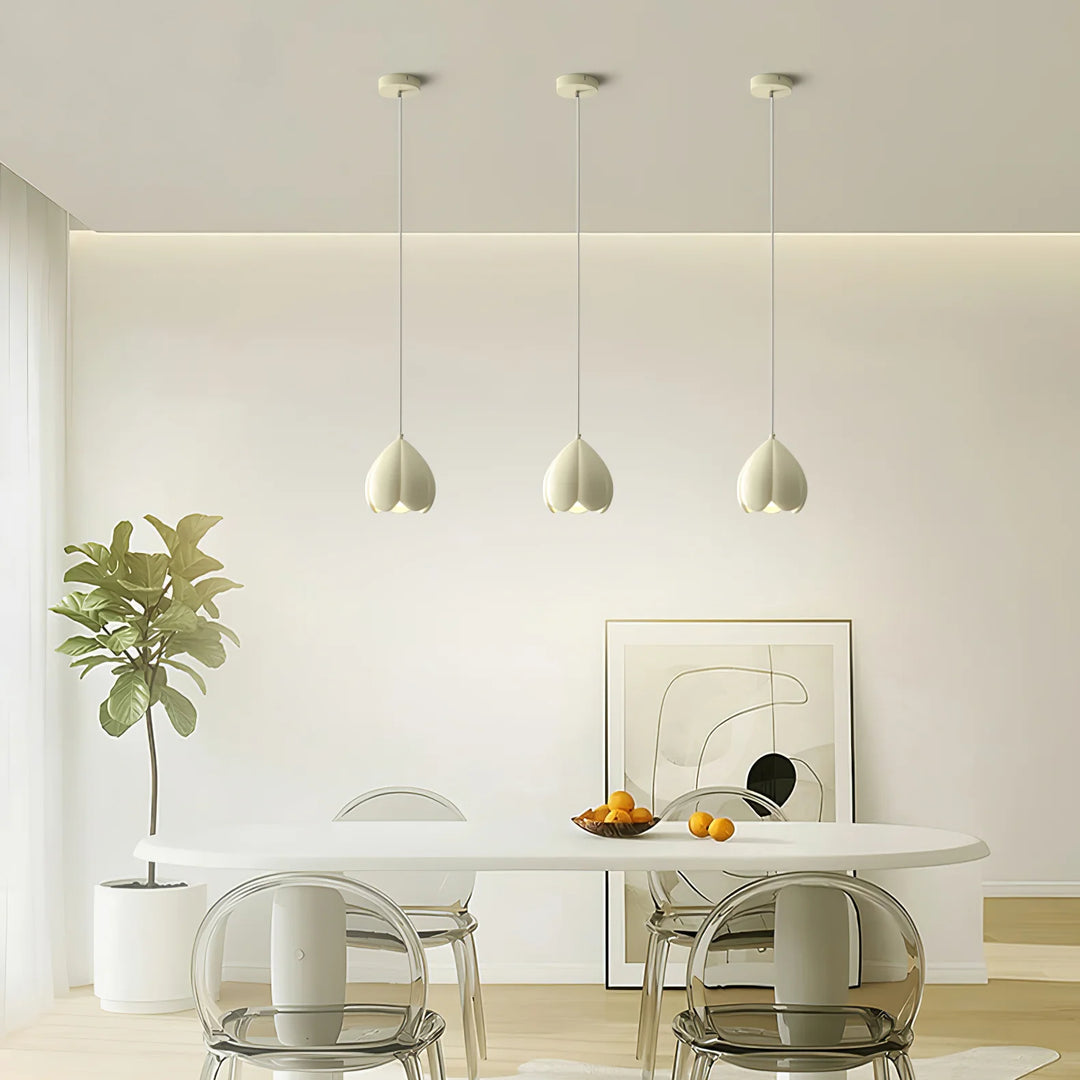 Flower Bud Pendant Light in dining room