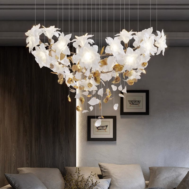 Fluttering Flowers Chandelier W 3