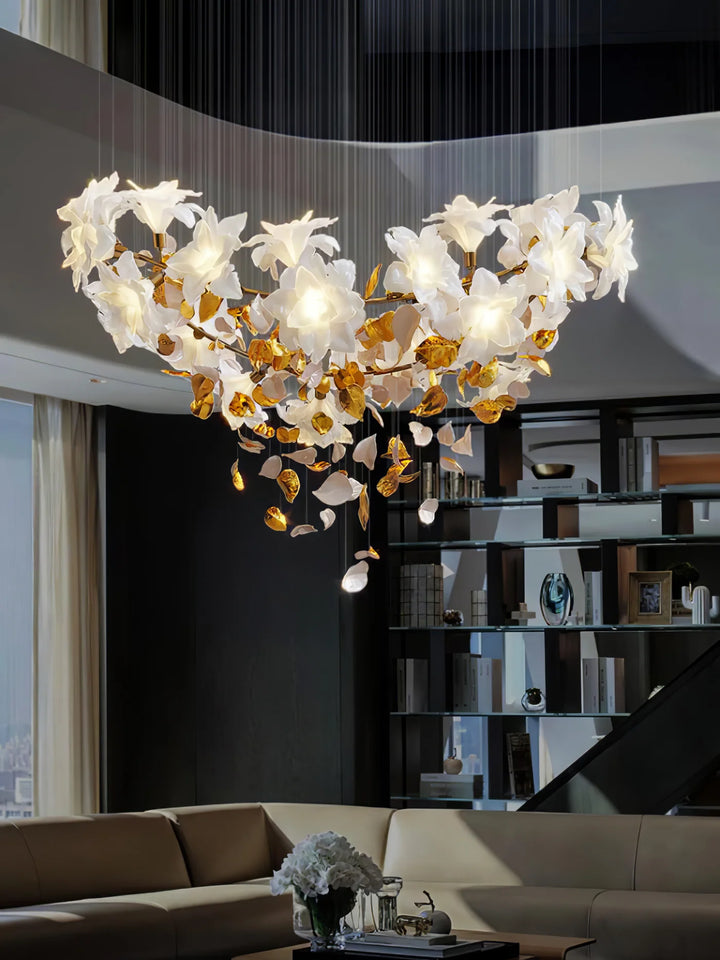 Fluttering Flowers Chandelier W 7