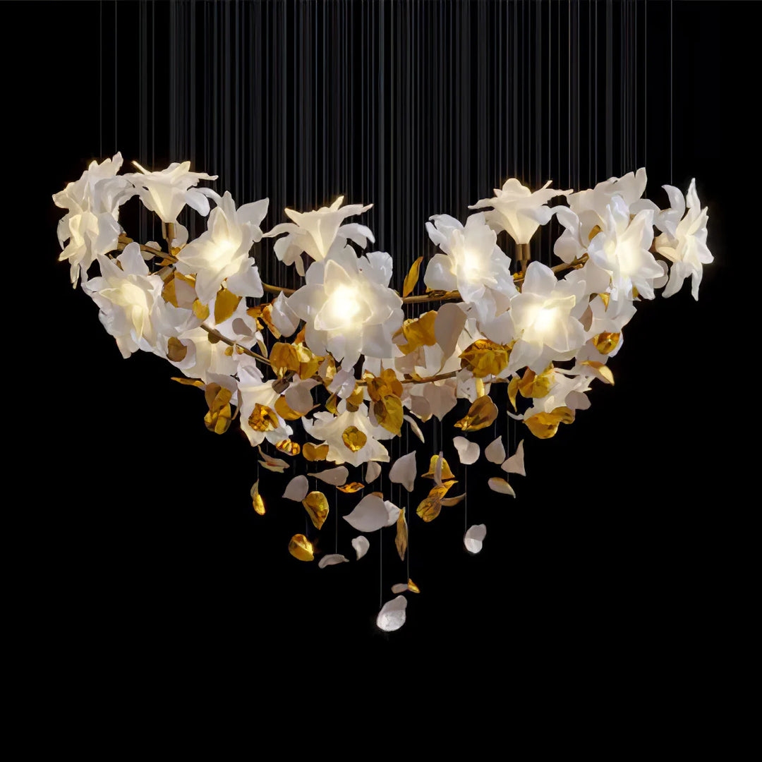 Fluttering Flowers Chandelier W 8