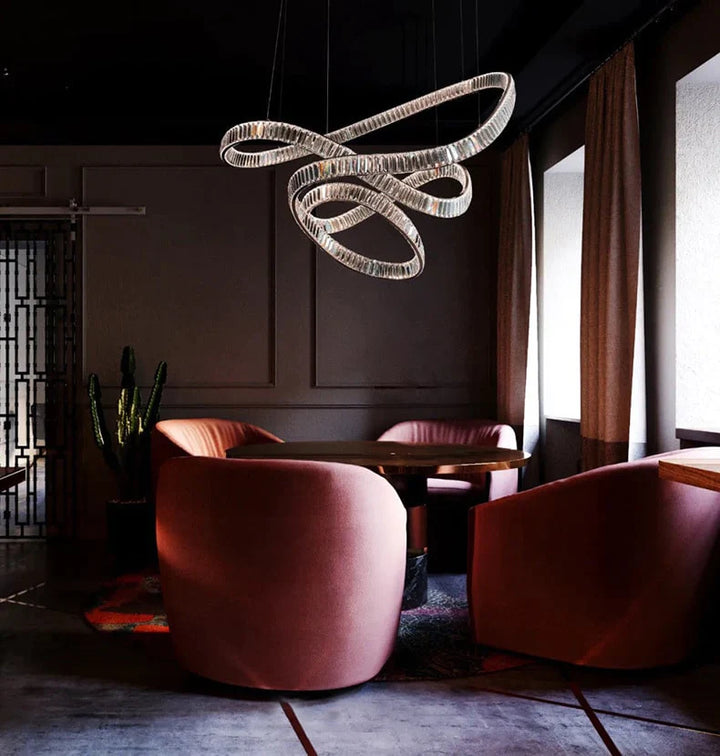 Flying Ribbon Crystal Chandelier 10