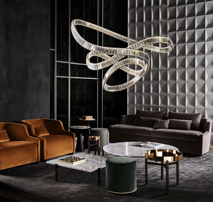 Flying Ribbon Crystal Chandelier 12