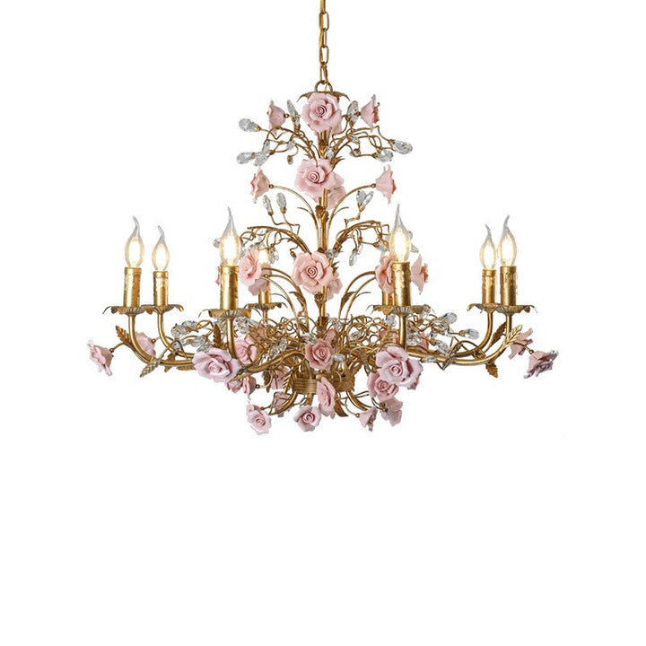 French_Country_Rose_Chandelier_B8