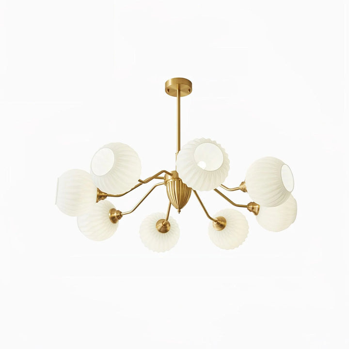 French Glass Ball Chandelier 22