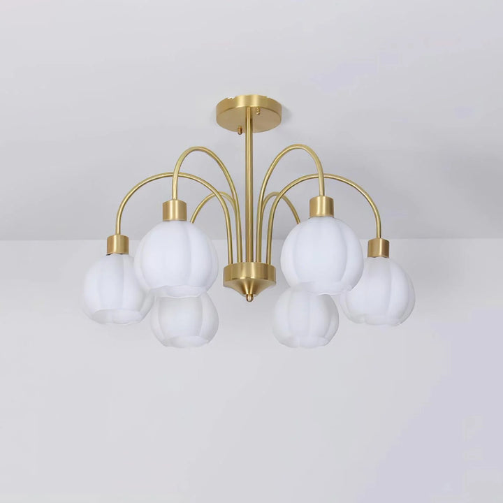 French Gooseneck Chandelier 1