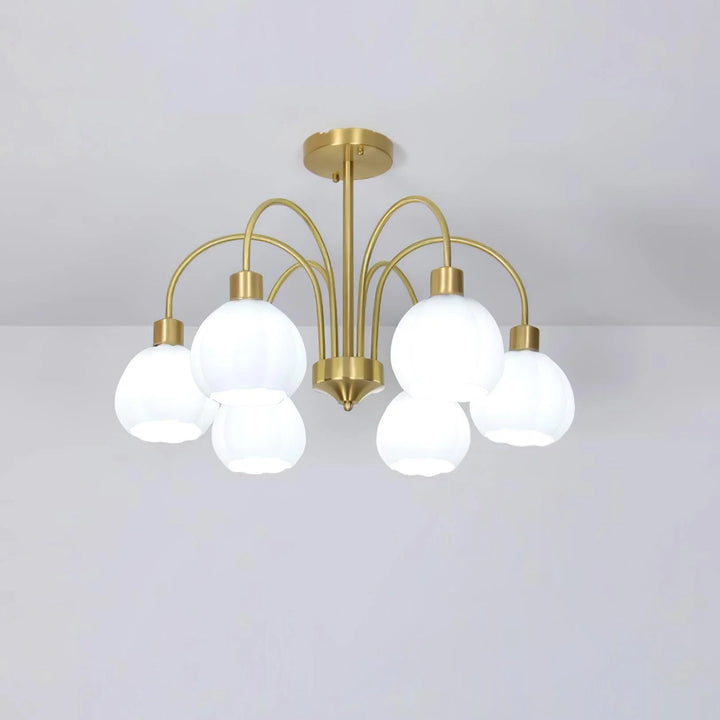 French Gooseneck Chandelier 16