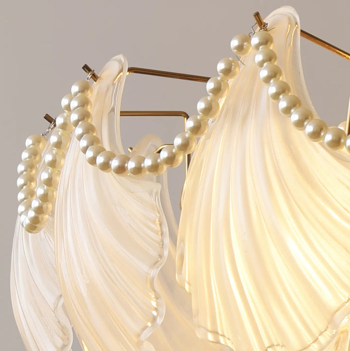 French Pearl Shell Chandelier