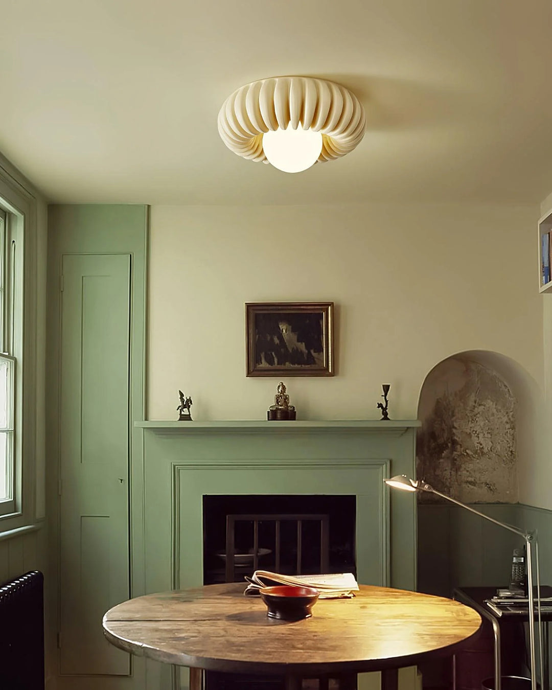 French_Pleated_Ceiling_Light_7