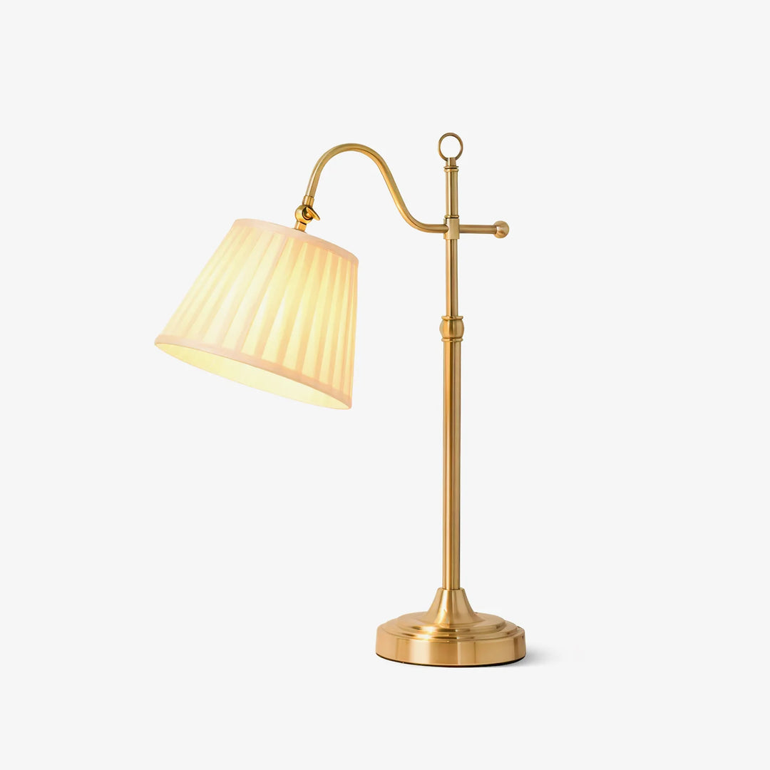 French Pleated Shade Table Lamp-1