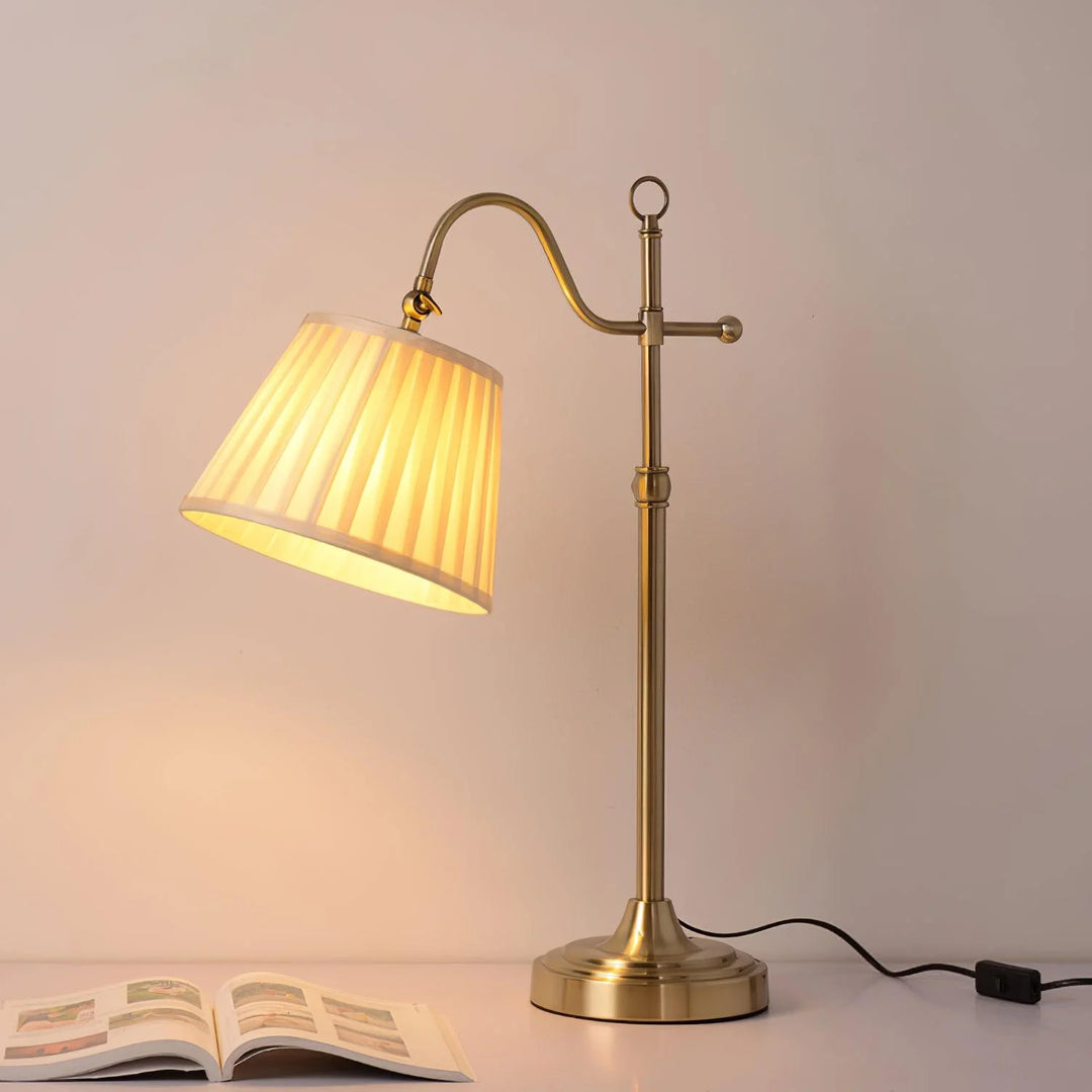 French Pleated Shade Table Lamp-10