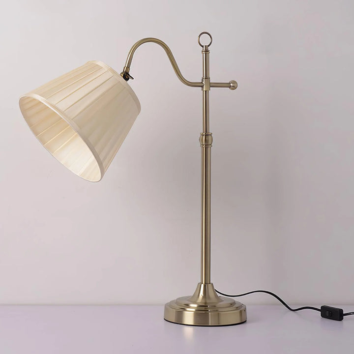 French Pleated Shade Table Lamp-14