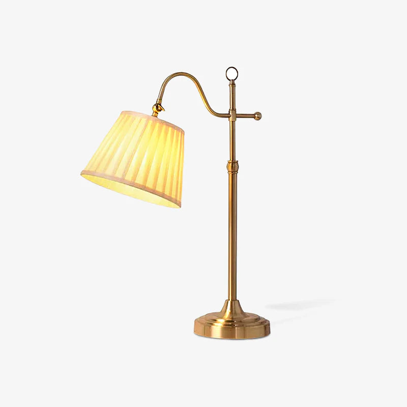 French Pleated Shade Table Lamp-6