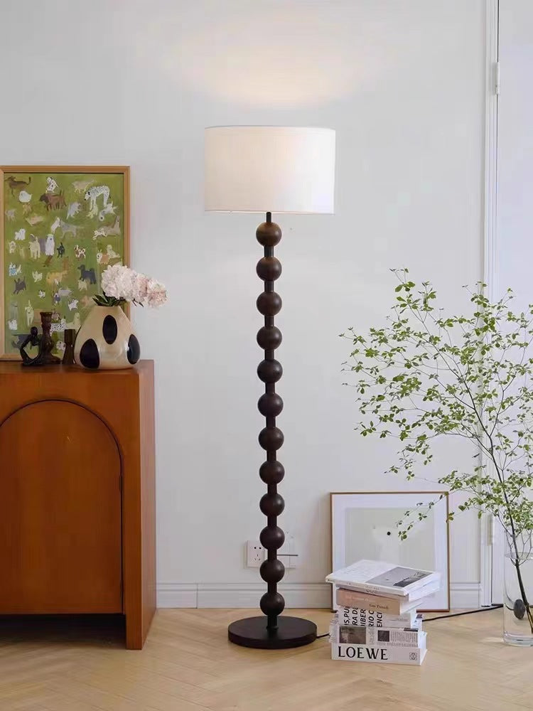 French Retro Solid Wood Floor Lamp 12