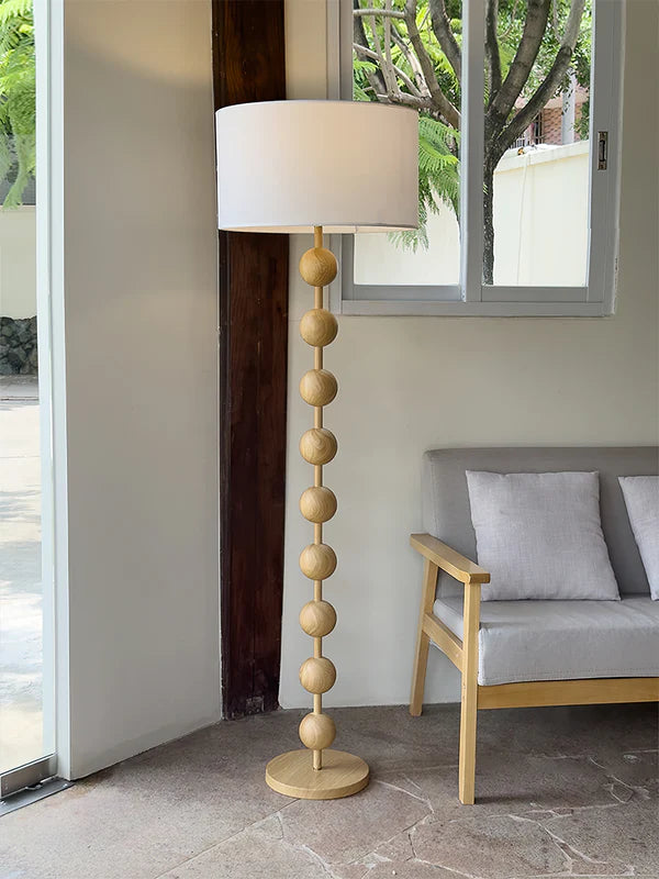 French Retro Solid Wood Floor Lamp 5