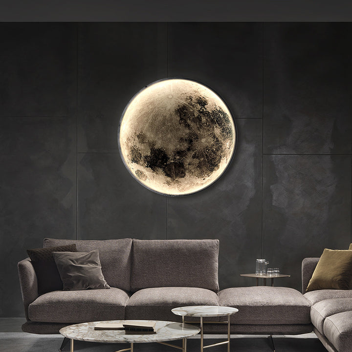 Full Moon Wall Lamp in the livingroom