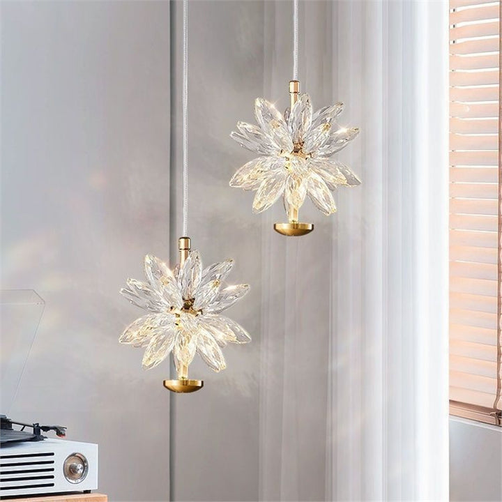 Lampe à suspension LED Glam Flower