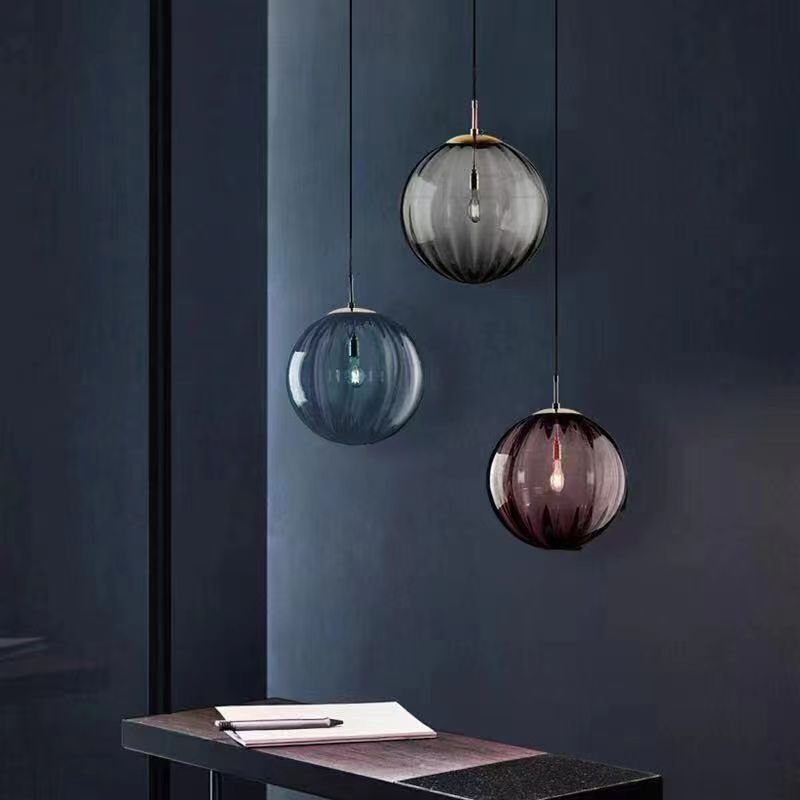 Glass Ball Colored Pendant Light 2