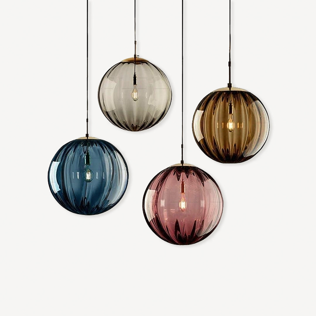 Glass Ball Colored Pendant Light 12