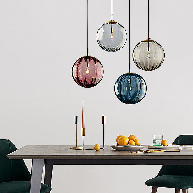 Glass Ball Colored Pendant Light 3