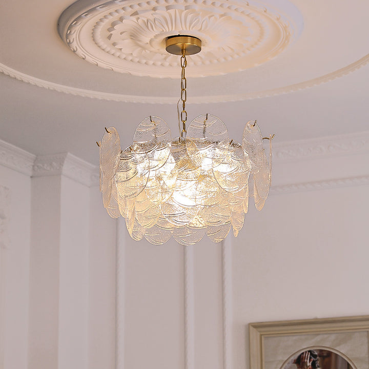 Glass Disc Chandelier 11