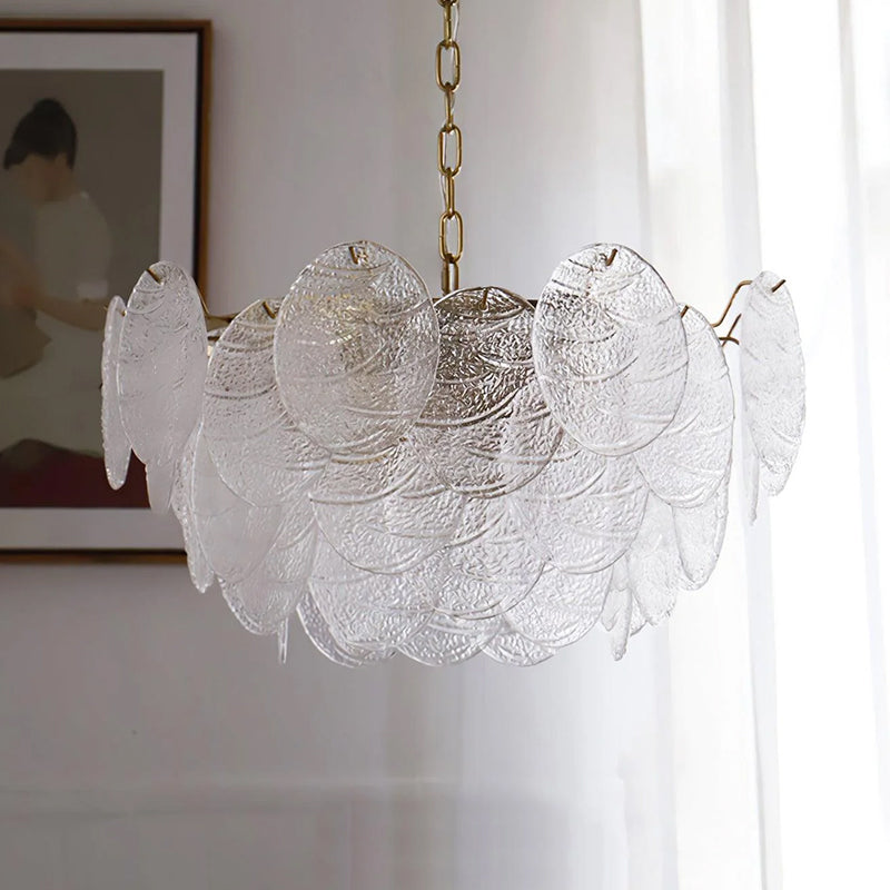 Glass Disc Chandelier 4