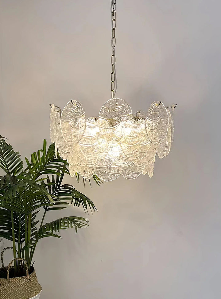 Glass Disc Chandelier 8