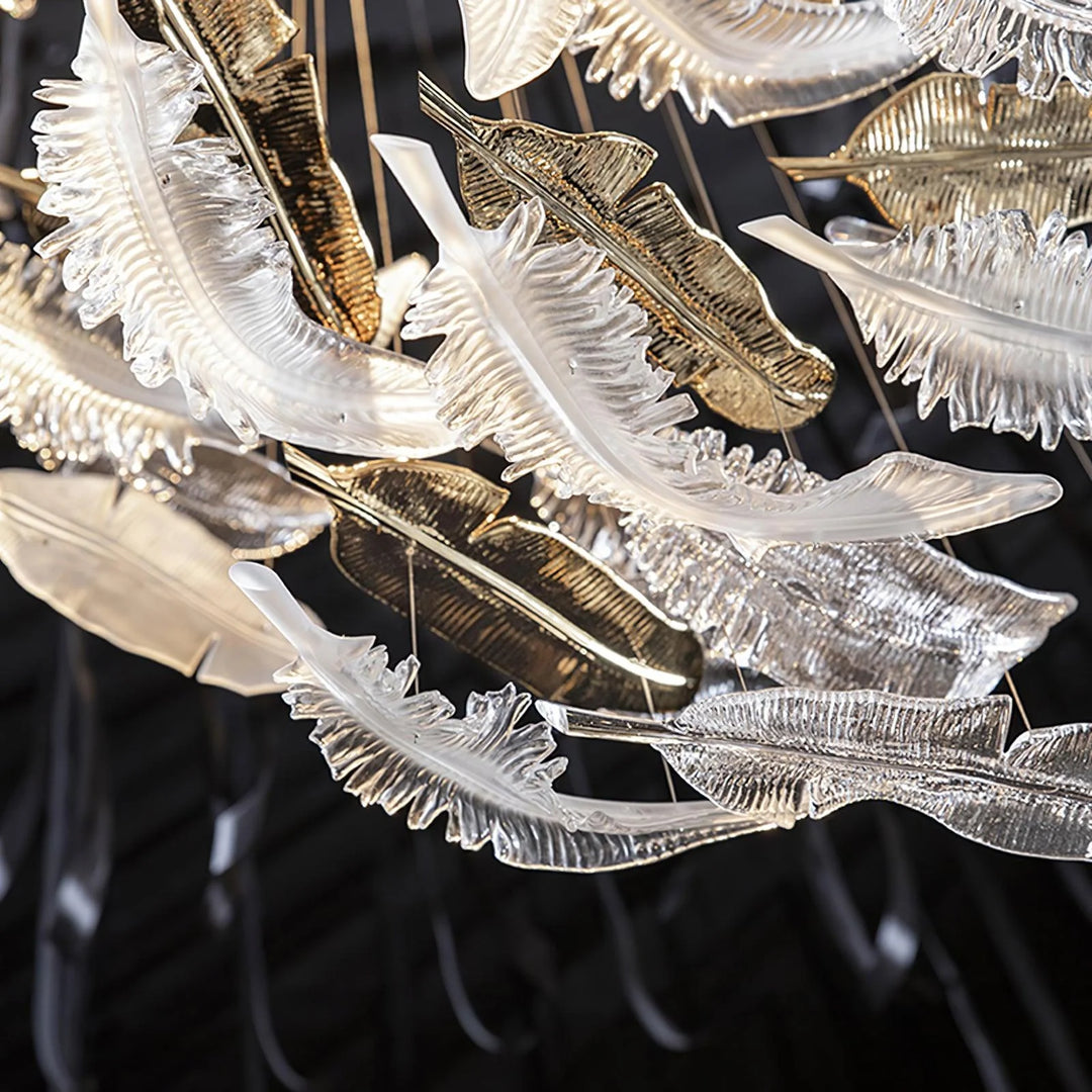 Glass Feathers Chandelier 13