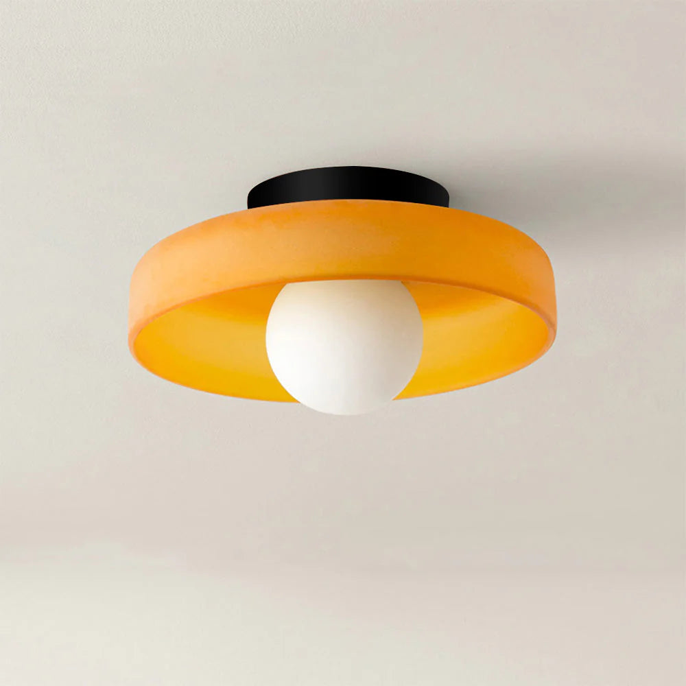 Glass Flush Mount Ceiling Light 5