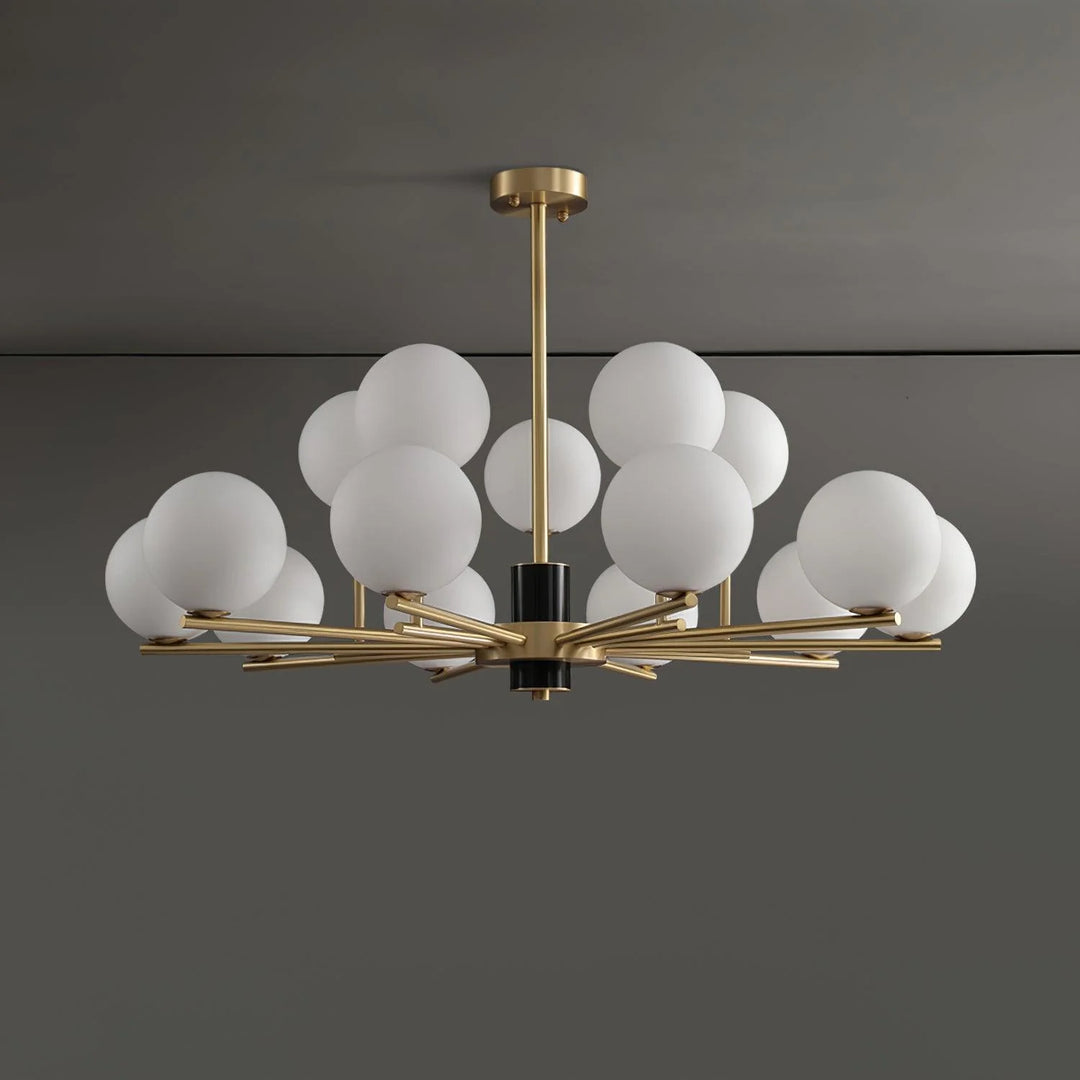 Glass Globe Island Chandelier 20