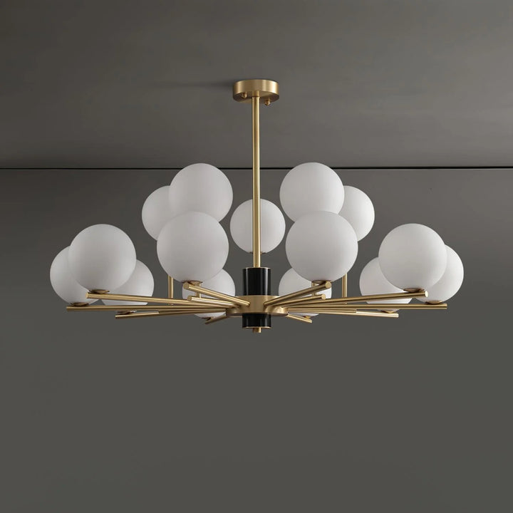 Glass Globe Island Chandelier 20