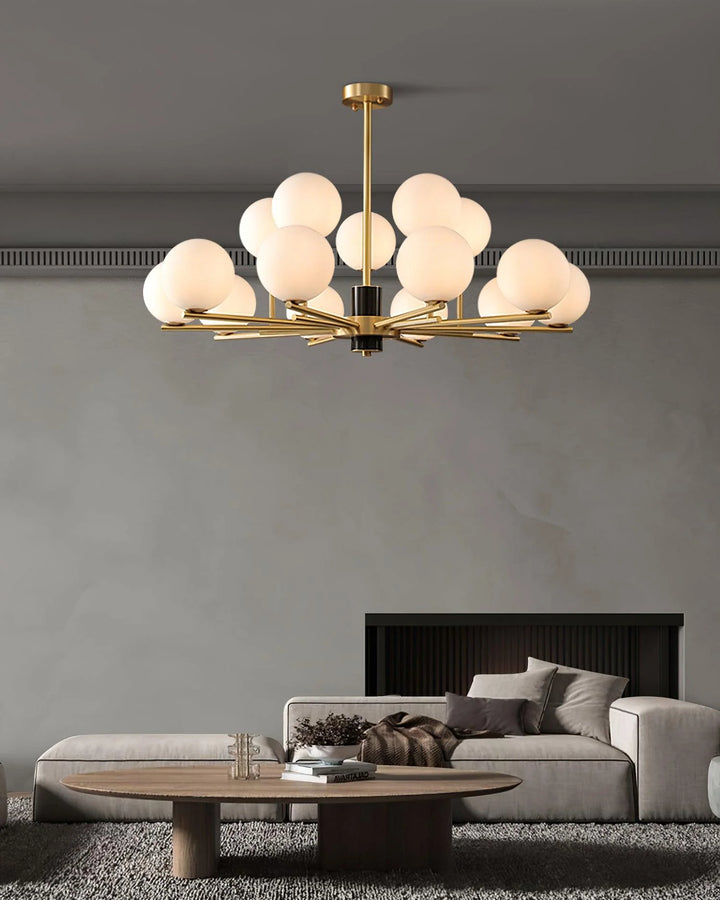 Glass Globe Island Chandelier 9