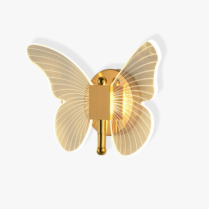 Gold Butterfly Wall Lamp