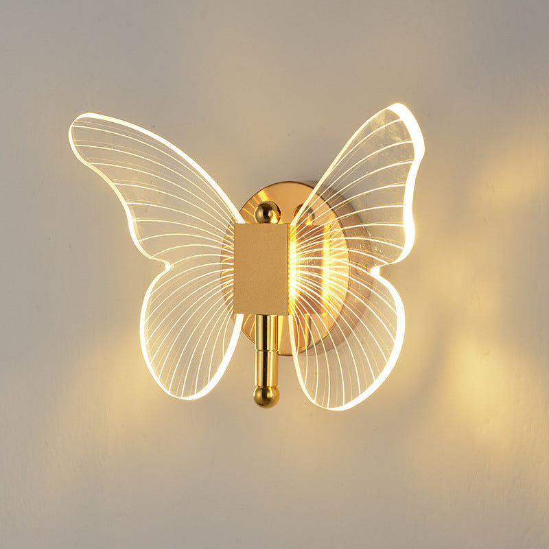 Gold Butterfly Wall Lamp D