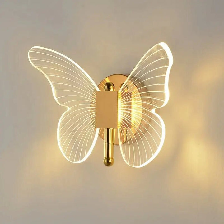 Gold Butterfly Wall Lamp I