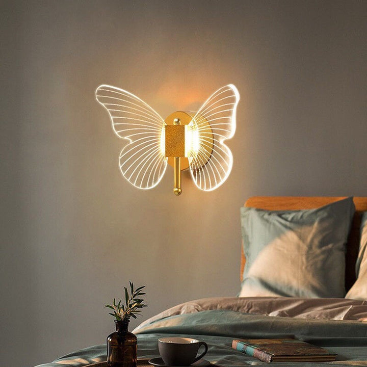 Gold Butterfly Wall Lamp J