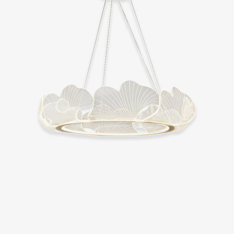 Gold Leaf Chandelier 1