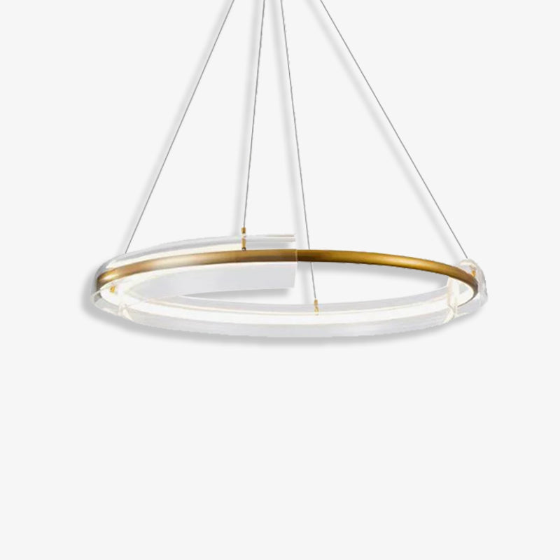 Gold Ring Pendant Light 0