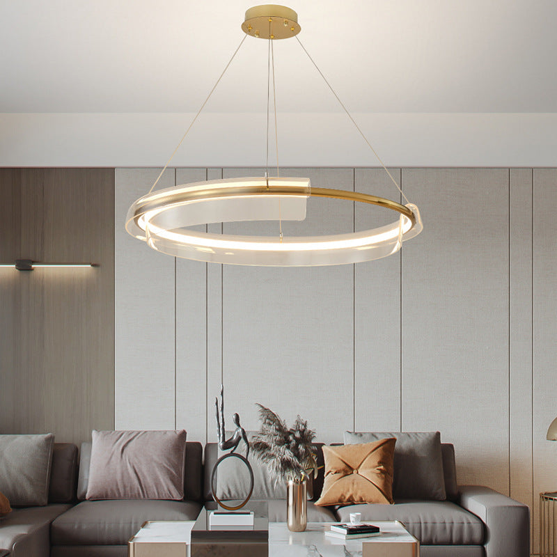 Gold Ring Pendant Light 2