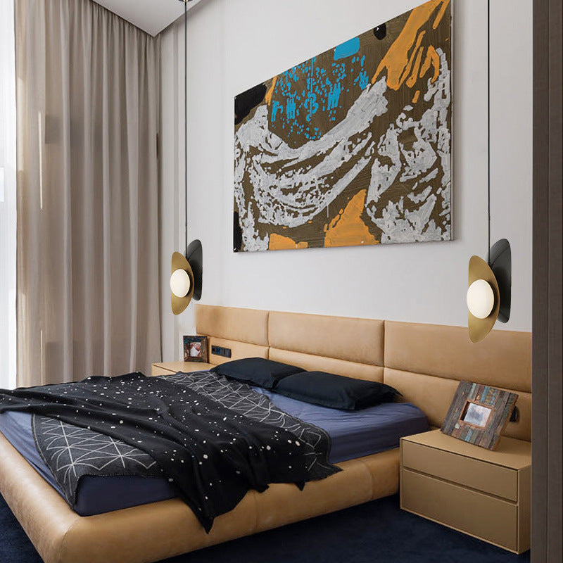 Golden Ingot Pendant Light in bedroom